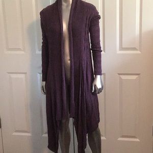 Athleta Purple Duster Sweater